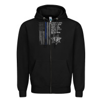Black police in america correctional officer prayer Zipper Hoodie - linhVisuals