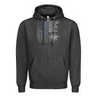 Charcoal Heather police in america correctional officer prayer Zipper Hoodie - linhVisuals