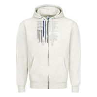 Oatmeal Heather police in america correctional officer prayer Zipper Hoodie - linhVisuals