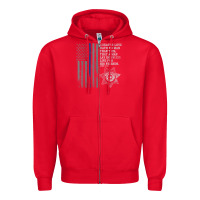 Red police in america correctional officer prayer Zipper Hoodie - linhVisuals