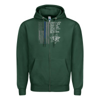 Sports Green police in america correctional officer prayer Zipper Hoodie - linhVisuals