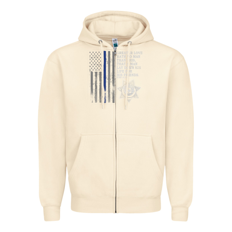 Police In America Correctional Officer Prayer Zipper Hoodie by linhVisuals | Teevron