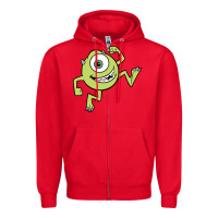 Red mike wazowski Zipper Hoodie - linhVisuals
