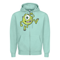 Seafoam mike wazowski Zipper Hoodie - linhVisuals