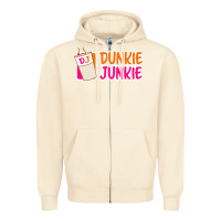 Sandshell donut coffee lover dunkie junkie Zipper Hoodie - linhVisuals