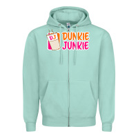 Seafoam donut coffee lover dunkie junkie Zipper Hoodie - linhVisuals