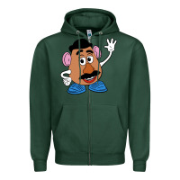 Sports Green mr potato Zipper Hoodie - linhVisuals