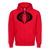 Red Gi Joe Cobra Vintage Zipper Hoodie - linhVisuals