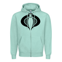 Seafoam Gi Joe Cobra Vintage Zipper Hoodie - linhVisuals