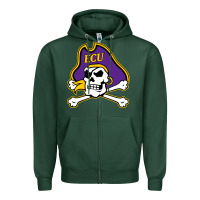 Sports Green East Carolina Pirates Zipper Hoodie - linhVisuals