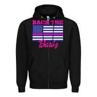 Black NICKI BACK THE BARBZ Zipper Hoodie - linhVisuals