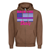 Chestnut NICKI BACK THE BARBZ Zipper Hoodie - linhVisuals