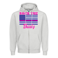 Dove Grey NICKI BACK THE BARBZ Zipper Hoodie - linhVisuals
