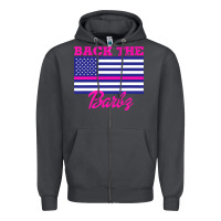 Smoke NICKI BACK THE BARBZ Zipper Hoodie - linhVisuals