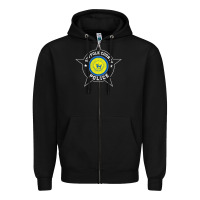 Black suffolk county police t shirt   scpd Zipper Hoodie - linhVisuals