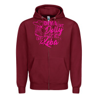 Burgundy Reba Mcentire Diva Like Dolly Rebel Like Reba Zipper Hoodie - linhVisuals