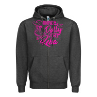Charcoal Heather Reba Mcentire Diva Like Dolly Rebel Like Reba Zipper Hoodie - linhVisuals
