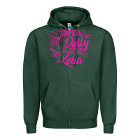 Sports Green Reba Mcentire Diva Like Dolly Rebel Like Reba Zipper Hoodie - linhVisuals