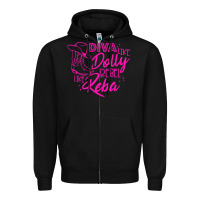 Black Reba Mcentire Diva Like Dolly Rebel Like Reba Zipper Hoodie - linhVisuals