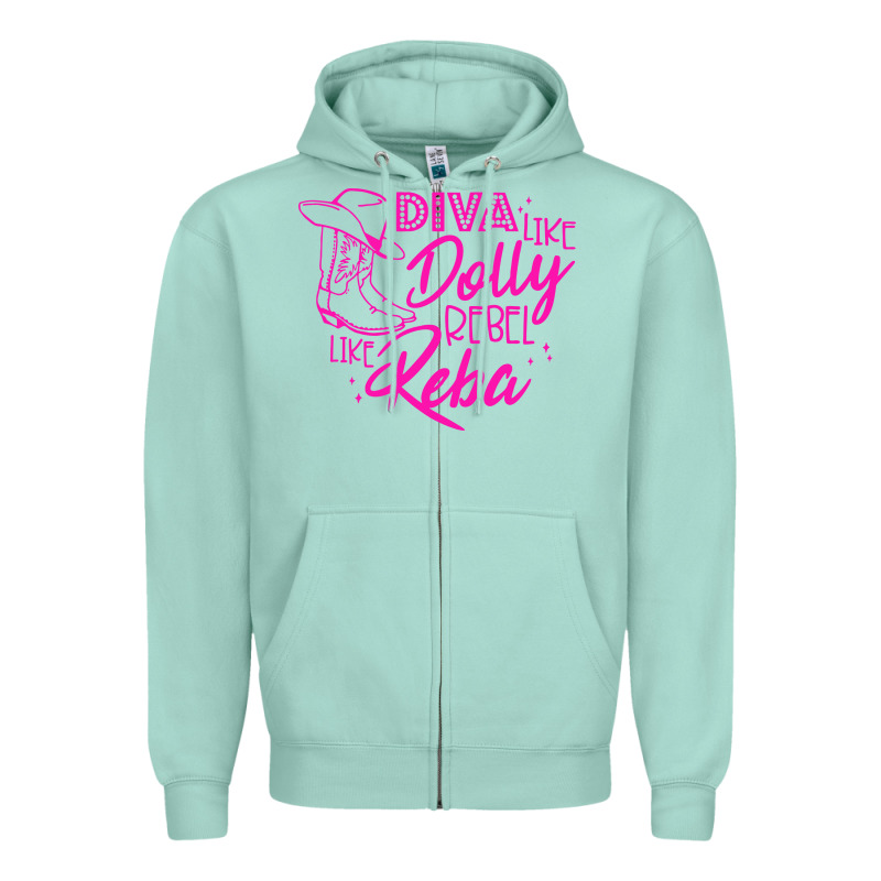 Reba Mcentire Diva Like Dolly Rebel Like Reba Zipper Hoodie by linhVisuals | Teevron