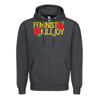 Smoke feminist killjoy retro women woman Zipper Hoodie - linhVisuals
