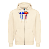 Sandshell support our police & fire departments   1st responders premium Zipper Hoodie - linhVisuals