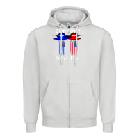 Dove Grey support our police & fire departments   1st responders premium Zipper Hoodie - linhVisuals