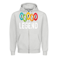 Dove Grey funny bingo legend bingo balls game Zipper Hoodie - linhVisuals