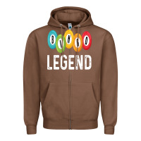 Chestnut funny bingo legend bingo balls game Zipper Hoodie - linhVisuals