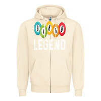 Sandshell funny bingo legend bingo balls game Zipper Hoodie - linhVisuals