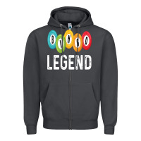 Smoke funny bingo legend bingo balls game Zipper Hoodie - linhVisuals