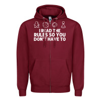 Burgundy funny board game lovers gamers players Zipper Hoodie - linhVisuals