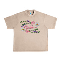 French Oak Floral Daisy Mother Urban Heavy Tee - RanaPortraitStore