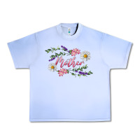 Grape Ice Floral Daisy Mother Urban Heavy Tee - RanaPortraitStore