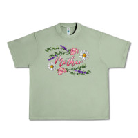 Oil Green Floral Daisy Mother Urban Heavy Tee - RanaPortraitStore