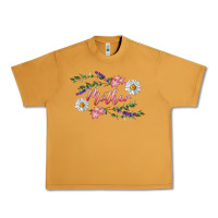Peanut Butter Floral Daisy Mother Urban Heavy Tee - RanaPortraitStore
