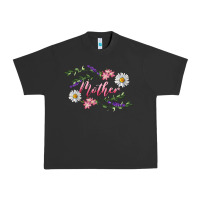 Pigment Black Floral Daisy Mother Urban Heavy Tee - RanaPortraitStore