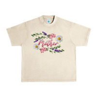 Sandshell Floral Daisy Mother Urban Heavy Tee - RanaPortraitStore
