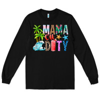 Black Mama Of Duty Long Sleeve Tee - CowhideDigitalArt