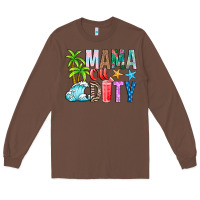 Chestnut Mama Of Duty Long Sleeve Tee - CowhideDigitalArt