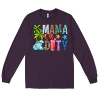 Plum Mama Of Duty Long Sleeve Tee - CowhideDigitalArt
