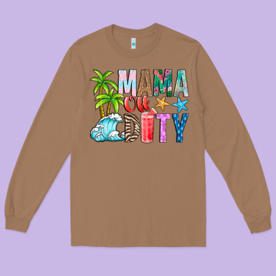Mama Of Duty Long Sleeve Tee Designed By Cowhidedigitalart