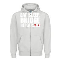Dove Grey funny bridge card game lover bridge Zipper Hoodie - linhVisuals