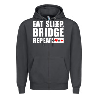 Smoke funny bridge card game lover bridge Zipper Hoodie - linhVisuals