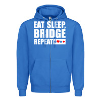 True Royal funny bridge card game lover bridge Zipper Hoodie - linhVisuals