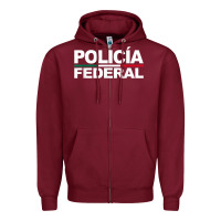 Mexico Policia Federal Mexican Police Law Enforcement Zipper Hoodie | Teevron