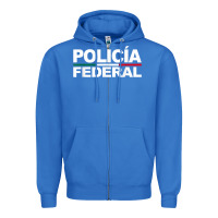 True Royal mexico policia federal mexican police law enforcement Zipper Hoodie - linhVisuals
