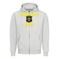 Dove Grey michigan state police Zipper Hoodie - linhVisuals