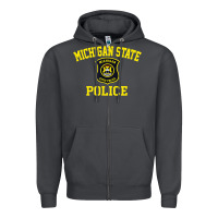 Smoke michigan state police Zipper Hoodie - linhVisuals