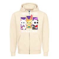 Sandshell i have friends they are just online Zipper Hoodie - linhVisuals
